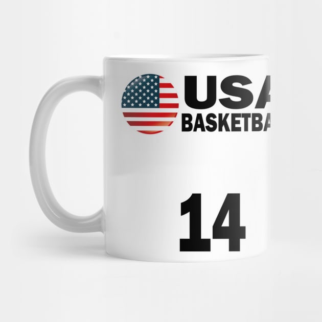 USA Basketball Number 14 T-shirt Design by werdanepo